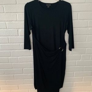J Jill Black Long Sleeved Dress
